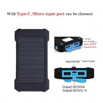 20000mAh Solar Energy Mobile Phone Power BankSPB01